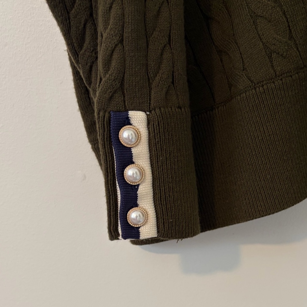 Talbots Chevron Cable Knit V-neck Sweater Size 3X - Picture 5 of 11